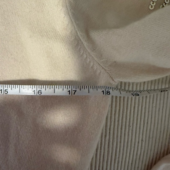 THML Cream Top with Gold Sequin Accents Medium - Picture 5 of 8